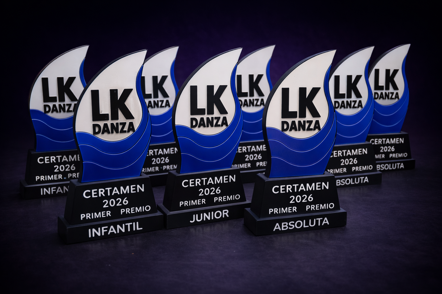 Trofeos personalizados fabricados en impresión 3D