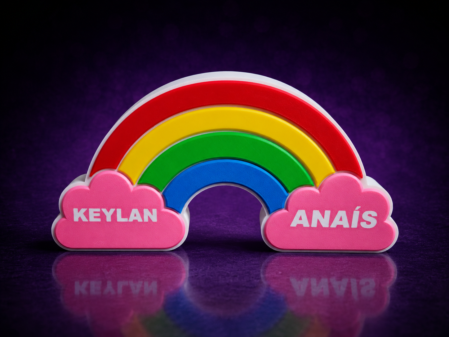 Arcoíris Decorativo Personalizado con Nombres y Cajones - Imagen 3
