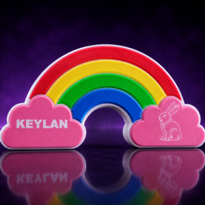 Arcoíris Decorativo Personalizado con Nombres y Cajones