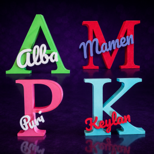 Inicial Decorativa Personalizada con Nombre