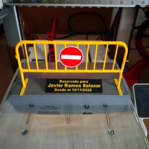 Plaza Reservada Personalizada Decorativa Impresa en 3D