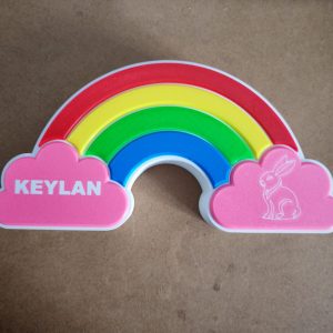 Arcoíris Decorativo Personalizado con Nombres y Cajones