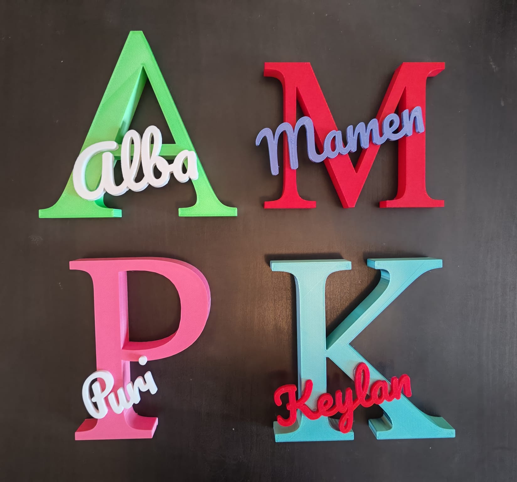 Inicial Decorativa Personalizada con Nombre